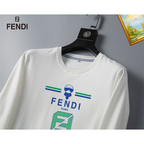 Replica Fendi Hoodies Long Sleeved For Men #1254384 $40.00 USD for Wholesale