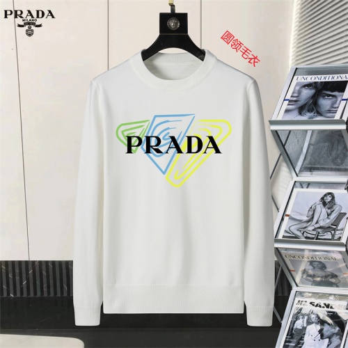 Prada Sweater Long Sleeved For Men #1254584 $45.00 USD, Wholesale Replica Prada Sweater