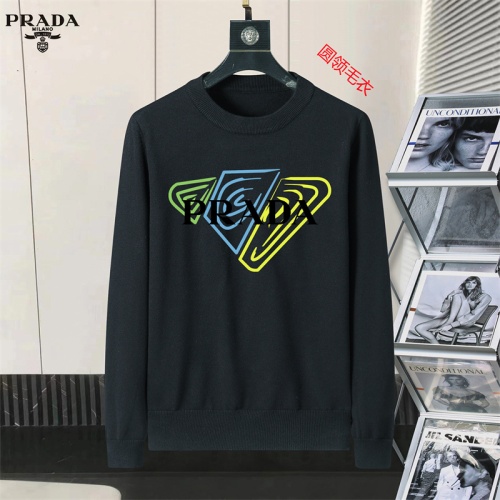 Prada Sweater Long Sleeved For Men #1254585 $45.00 USD, Wholesale Replica Prada Sweater