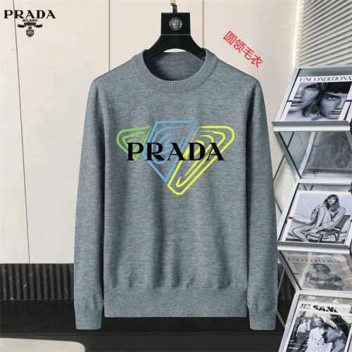 Prada Sweater Long Sleeved For Men #1254586 $45.00 USD, Wholesale Replica Prada Sweater