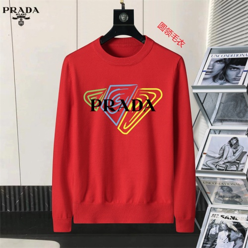 Prada Sweater Long Sleeved For Men #1254587 $45.00 USD, Wholesale Replica Prada Sweater