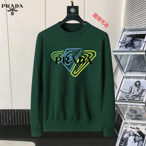 Prada Sweater Long Sleeved For Men #1254589 $45.00 USD, Wholesale Replica Prada Sweater