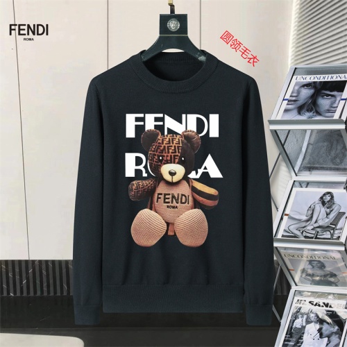 Fendi Sweaters Long Sleeved For Men #1254596 $45.00 USD, Wholesale Replica Fendi Sweaters