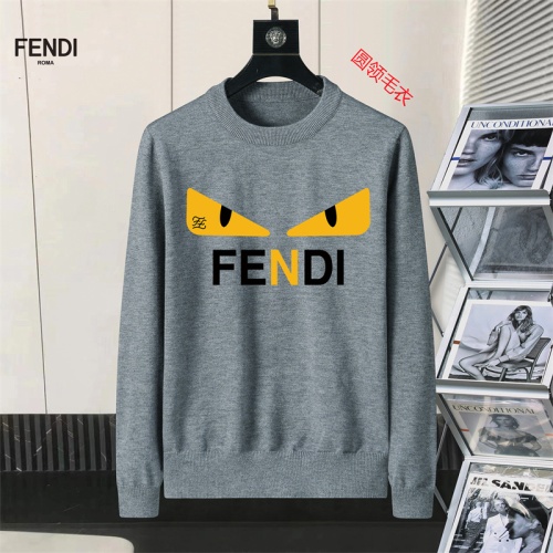 Fendi Sweaters Long Sleeved For Men #1254631 $45.00 USD, Wholesale Replica Fendi Sweaters