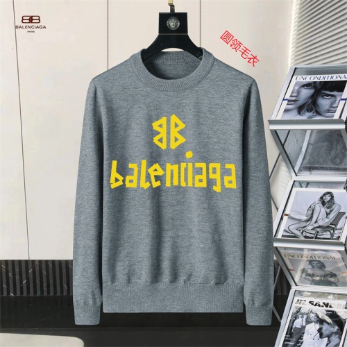 Balenciaga Sweaters Long Sleeved For Men #1254637 $45.00 USD, Wholesale Replica Balenciaga Sweaters