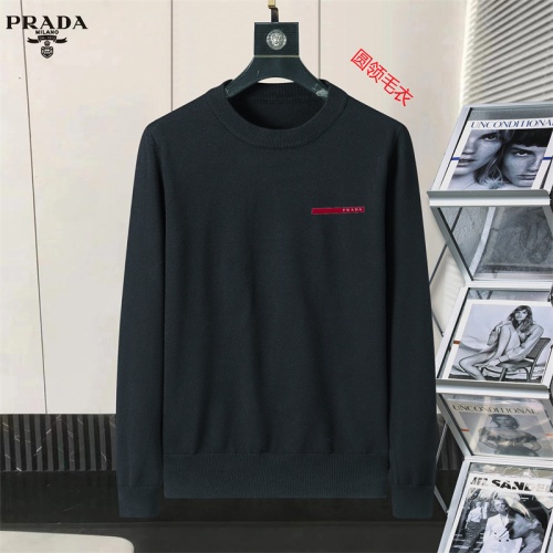 Prada Sweater Long Sleeved For Men #1254660 $45.00 USD, Wholesale Replica Prada Sweater