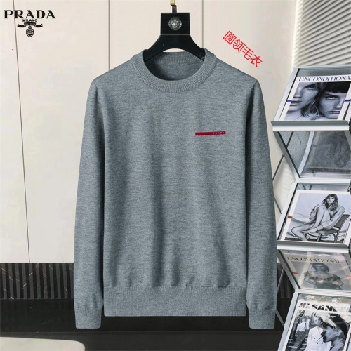 Prada Sweater Long Sleeved For Men #1254661 $45.00 USD, Wholesale Replica Prada Sweater