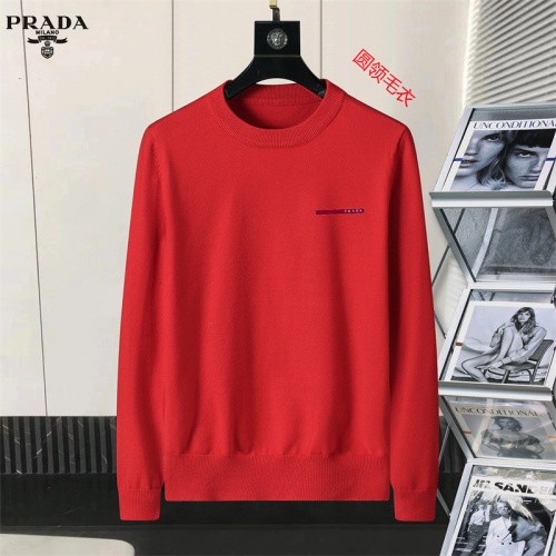 Prada Sweater Long Sleeved For Men #1254664 $45.00 USD, Wholesale Replica Prada Sweater