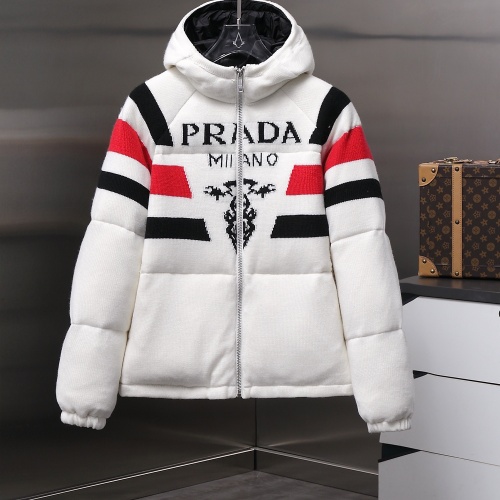 Prada Down Feather Coat Long Sleeved For Unisex #1254892 $240.00 USD, Wholesale Replica Prada Down Feather Coat