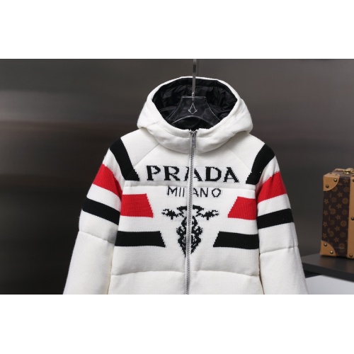 Replica Prada Down Feather Coat Long Sleeved For Unisex #1254892 $240.00 USD for Wholesale