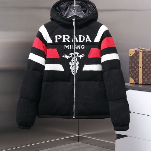 Prada Down Feather Coat Long Sleeved For Unisex #1254893 $240.00 USD, Wholesale Replica Prada Down Feather Coat