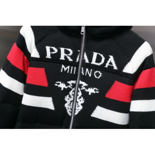 Replica Prada Down Feather Coat Long Sleeved For Unisex #1254893 $240.00 USD for Wholesale