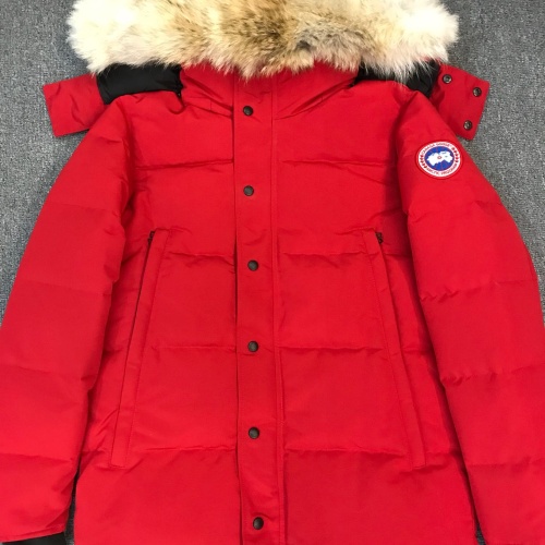 Canada Goose Down Feather Coat Long Sleeved For Men #1254906 $172.00 USD, Wholesale Replica Canada Goose Down Feather Coat