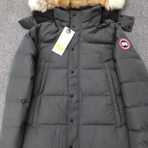 Canada Goose Down Feather Coat Long Sleeved For Men #1254907 $172.00 USD, Wholesale Replica Canada Goose Down Feather Coat