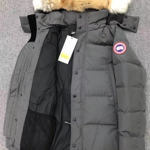 Replica Canada Goose Down Feather Coat Long Sleeved For Men #1254907 $172.00 USD for Wholesale