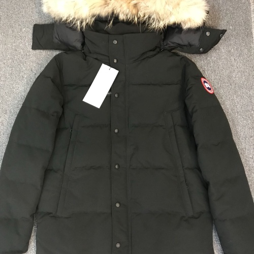 Canada Goose Down Feather Coat Long Sleeved For Men #1254909 $172.00 USD, Wholesale Replica Canada Goose Down Feather Coat