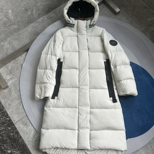 Canada Goose Down Feather Coat Long Sleeved For Women #1254935 $220.00 USD, Wholesale Replica Canada Goose Down Feather Coat