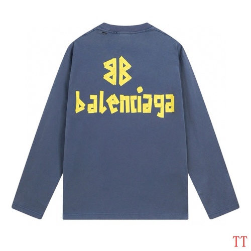 Replica Balenciaga T-Shirts Long Sleeved For Unisex #1255153 $45.00 USD for Wholesale