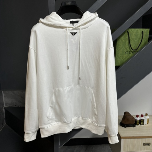 Prada Hoodies Long Sleeved For Unisex #1255197 $64.00 USD, Wholesale Replica Prada Hoodies