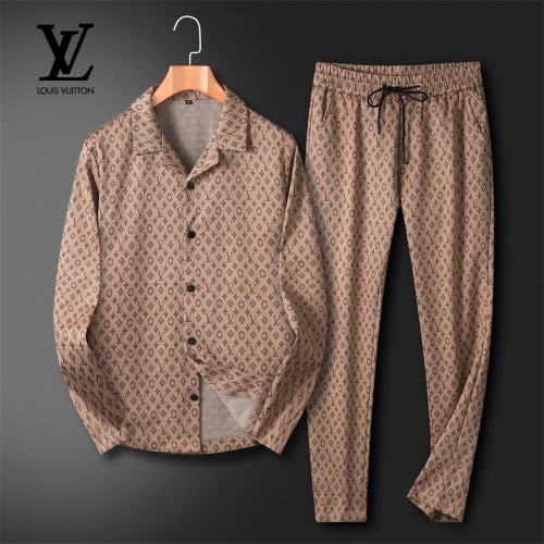 Louis Vuitton LV Tracksuits Long Sleeved For Men #1255264 $92.00 USD, Wholesale Replica Louis Vuitton LV Tracksuits