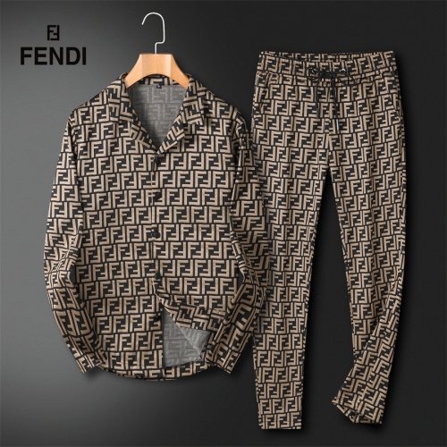 Fendi Tracksuits Long Sleeved For Men #1255271 $92.00 USD, Wholesale Replica Fendi Tracksuits