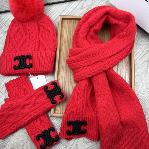 Celine Hat and Scarf and Glove Set #1255324 $52.00 USD, Wholesale Replica Celine Hat and Scarf and Glove Set