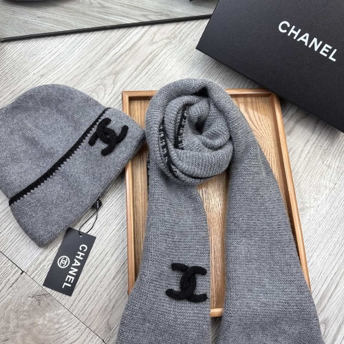 Replica Chanel Hat and Scarf Set #1255338 $52.00 USD for Wholesale