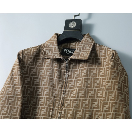 Replica Fendi Jackets Long Sleeved For Men #1255349 $45.00 USD for Wholesale