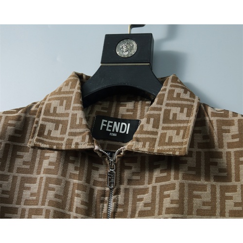 Replica Fendi Jackets Long Sleeved For Men #1255349 $45.00 USD for Wholesale