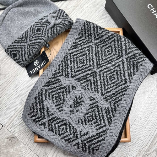 Chanel Hat and Scarf Set #1255355 $52.00 USD, Wholesale Replica Chanel Hat and Scarf and Glove Set