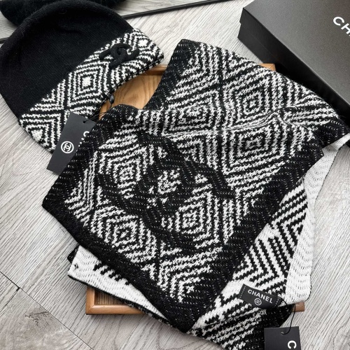 Chanel Hat and Scarf Set #1255357 $52.00 USD, Wholesale Replica Chanel Hat and Scarf and Glove Set