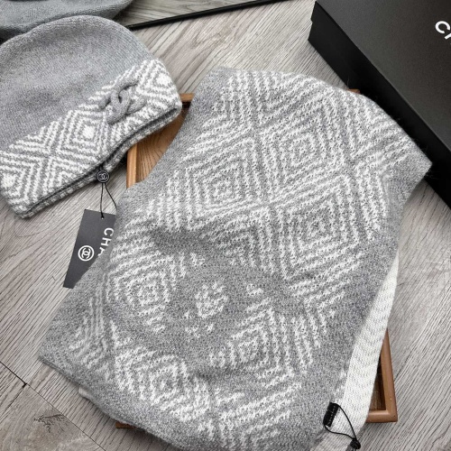 Chanel Hat and Scarf Set #1255358 $52.00 USD, Wholesale Replica Chanel Hat and Scarf and Glove Set