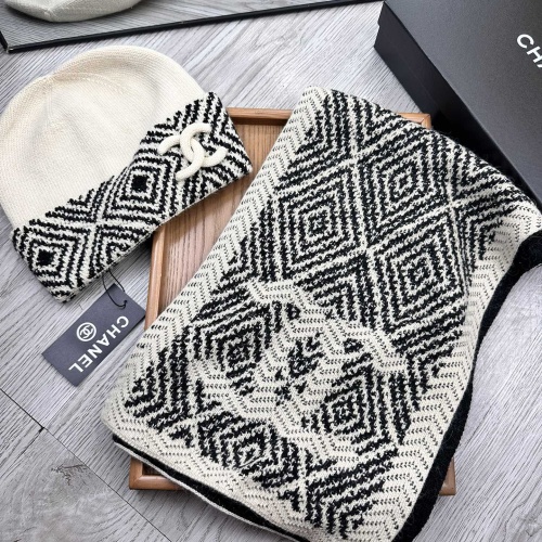 Chanel Hat and Scarf Set #1255359 $52.00 USD, Wholesale Replica Chanel Hat and Scarf and Glove Set