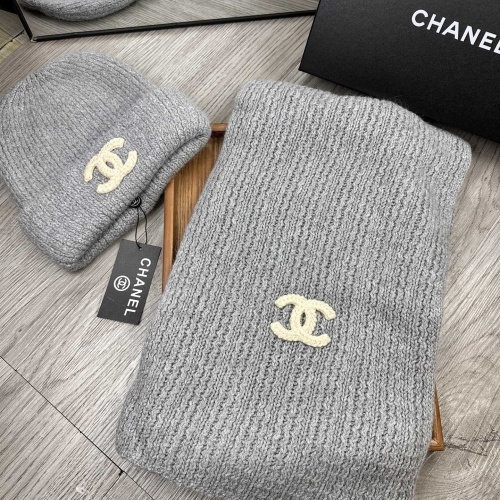 Chanel Hat and Scarf Set #1255365 $52.00 USD, Wholesale Replica Chanel Hat and Scarf and Glove Set