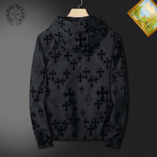 Replica Chrome Hearts Jackets Long Sleeved For Men #1255382 $60.00 USD for Wholesale