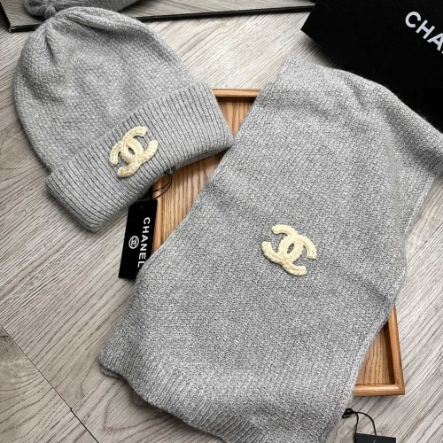 Chanel Hat and Scarf Set #1255384 $52.00 USD, Wholesale Replica Chanel Hat and Scarf and Glove Set