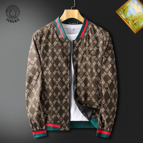 Versace Jackets Long Sleeved For Men #1255390 $60.00 USD, Wholesale Replica Versace Jackets