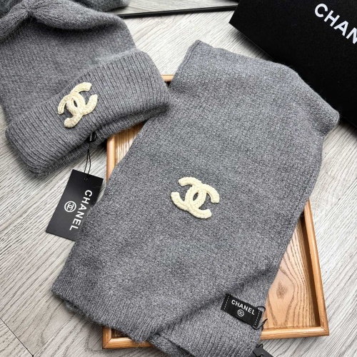 Chanel Hat and Scarf Set #1255398 $52.00 USD, Wholesale Replica Chanel Hat and Scarf and Glove Set