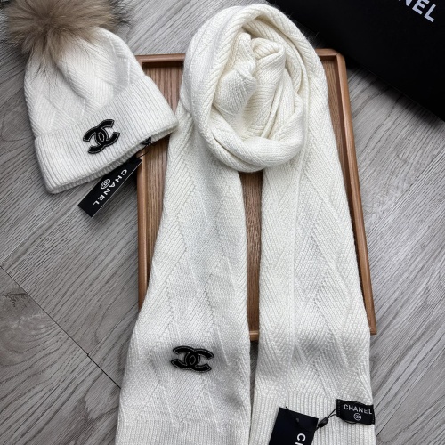 Replica Chanel Hat and Scarf Set #1255400 $56.00 USD for Wholesale