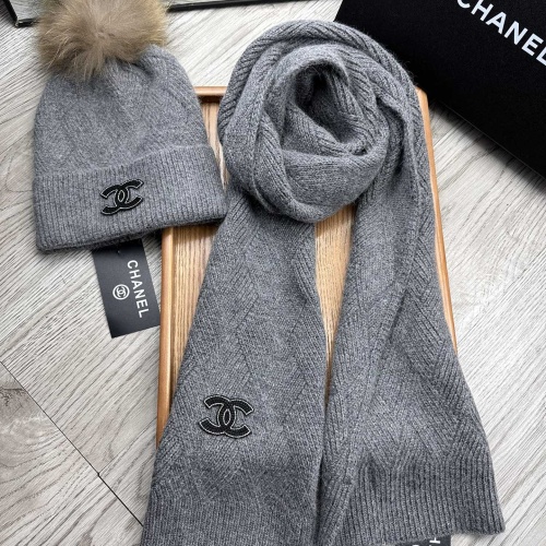 Replica Chanel Hat and Scarf Set #1255402 $56.00 USD for Wholesale