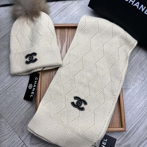 Chanel Hat and Scarf Set #1255403 $56.00 USD, Wholesale Replica Chanel Hat and Scarf and Glove Set