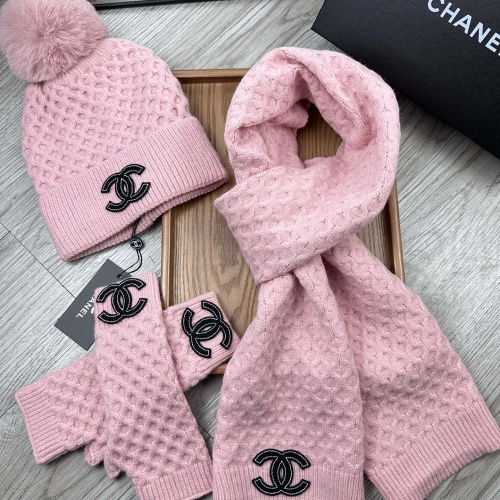 Chanel Hat and Scarf and Glove Set #1255405 $52.00 USD, Wholesale Replica Chanel Hat and Scarf and Glove Set