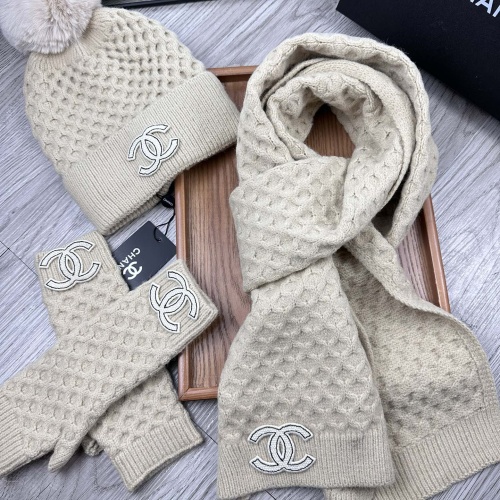 Chanel Hat and Scarf and Glove Set #1255406 $52.00 USD, Wholesale Replica Chanel Hat and Scarf and Glove Set