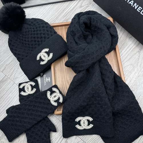 Chanel Hat and Scarf and Glove Set #1255408 $52.00 USD, Wholesale Replica Chanel Hat and Scarf and Glove Set