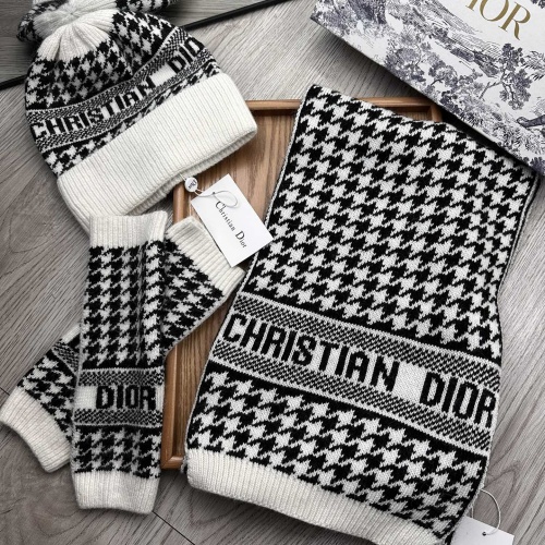 Christian Dior Hat and Scarf and Glove Set #1255411 $72.00 USD, Wholesale Replica Christian Dior Hat and Scarf and Glove Set