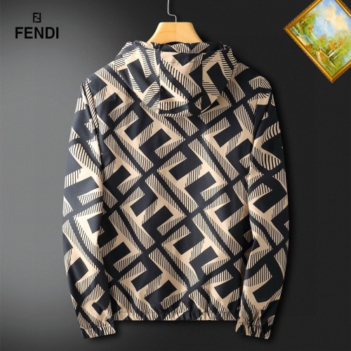 Replica Fendi Jackets Long Sleeved For Men #1255416 $60.00 USD for Wholesale