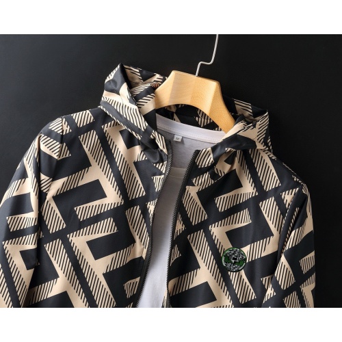 Replica Fendi Jackets Long Sleeved For Men #1255416 $60.00 USD for Wholesale