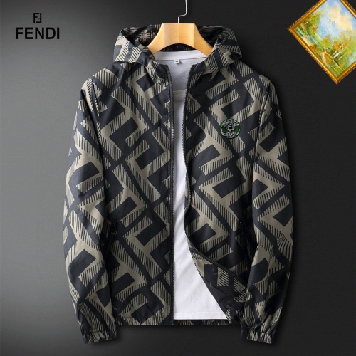 Fendi Jackets Long Sleeved For Men #1255417 $60.00 USD, Wholesale Replica Fendi Jackets