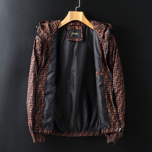 Replica Fendi Jackets Long Sleeved For Men #1255418 $60.00 USD for Wholesale