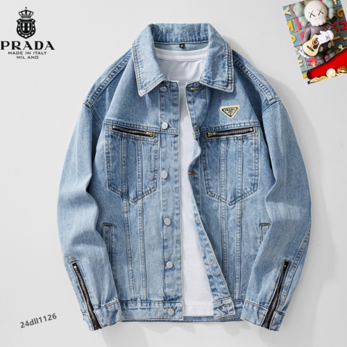 Prada Jackets Long Sleeved For Men #1255445 $68.00 USD, Wholesale Replica Prada Jackets